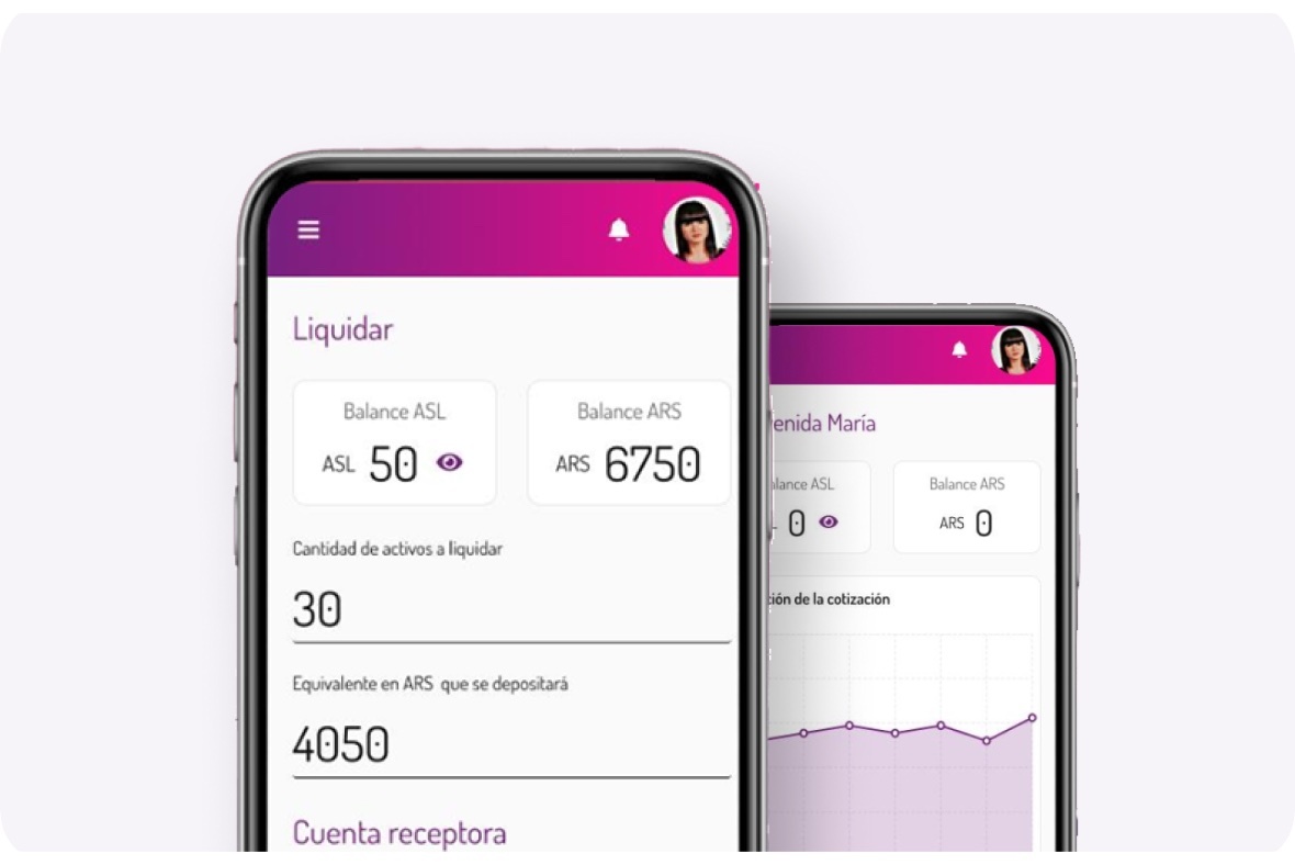 Billetera Activa wallet screens