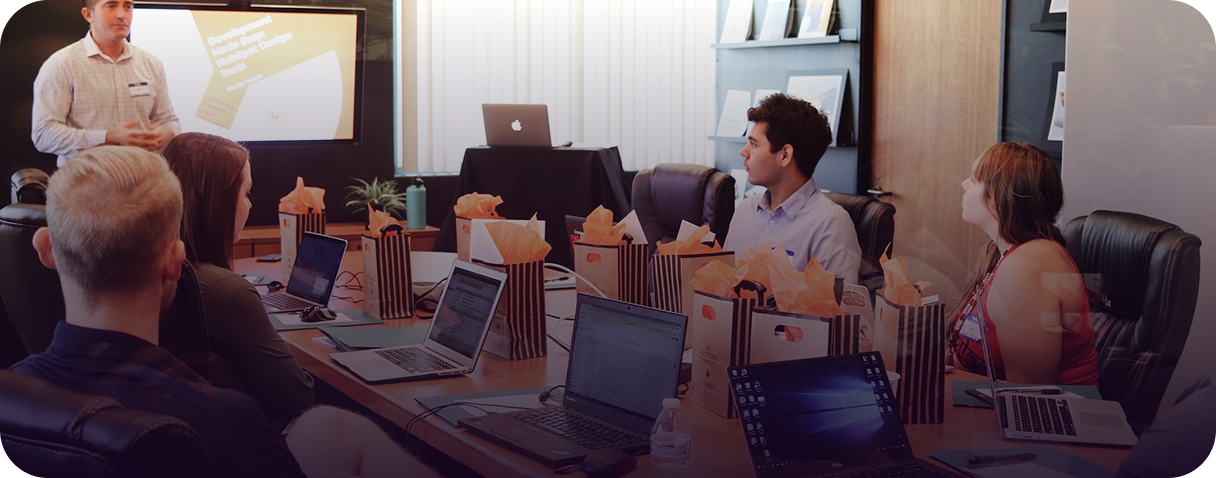AccelOne team in a working session